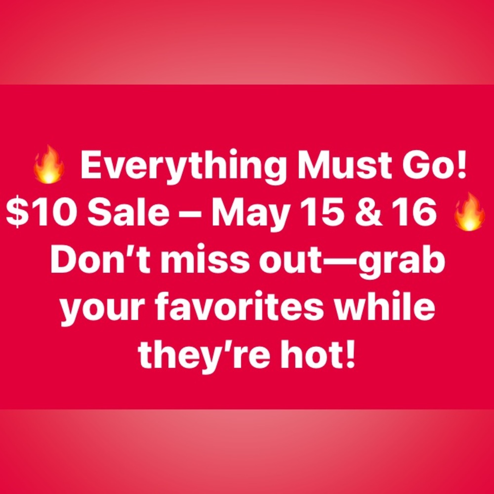 Red Sale Announcement Poster